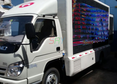 DIP346 Truck Mounted LED Screen , mobile billboard trucks Light weight supplier
