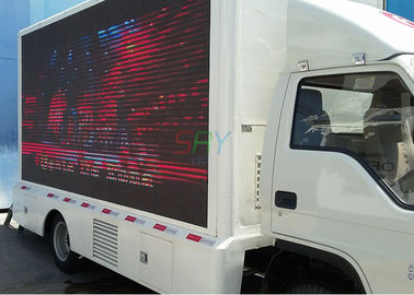 DIP346 Truck Mounted LED Screen , mobile billboard trucks Light weight supplier