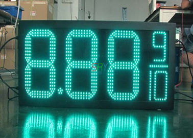 8.889 4 Digits 7 Segment LED Moving Message Display , Led Gas Price Sign supplier