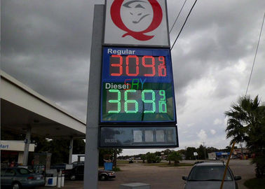 Gas Stations Digital LED Moving Message Display , LED Oil Price Sign 8'' 10&quot; 12&quot; 16&quot; 18&quot; 20&quot; 24&quot; supplier