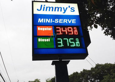 Gas Stations Digital LED Moving Message Display , LED Oil Price Sign 8'' 10&quot; 12&quot; 16&quot; 18&quot; 20&quot; 24&quot; supplier