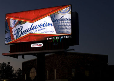Commercial Full HD Outdoor LED Billboard Displays P8 6500 dot / m2 supplier