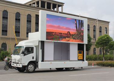 HD Ultra Brightness Vehicle LED Display Advertising , Truck mobile led screen panel supplier