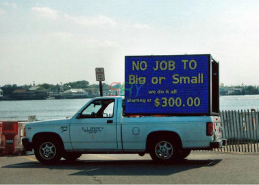 HD Ultra Brightness Vehicle LED Display Advertising , Truck mobile led screen panel supplier