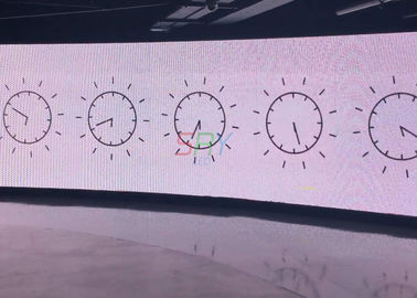 Wall 4mm electronic HD curved display monitor Commercial Advertising supplier