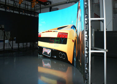 Full HD 3.91mm Curved LED Screens / big led video display panels Horizontal 120 supplier