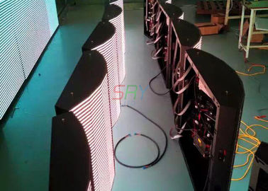 Customized Indoor High Definition curved led monitor Billboard 1R1G1B P6 supplier