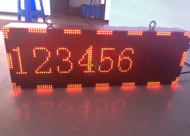 Pure Red LED Moving Message Sign / Text scrolling led display DIP546 supplier