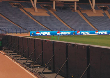 Sport Stadium Perimeter LED Display P16 DIP / 2R1G1B Video LED Perimeter Screen supplier
