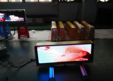 Exterior P5 Taxi LED Advertising Display , 192 x 64 Dots Custom-Made Taxi Top LED Display supplier
