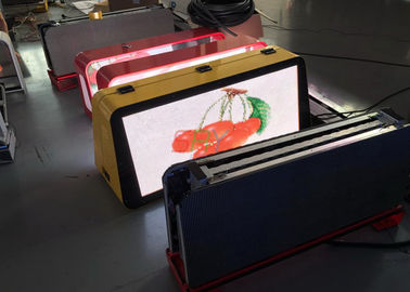 Exterior P5 Taxi LED Advertising Display , 192 x 64 Dots Custom-Made Taxi Top LED Display supplier