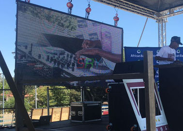 SMD3535 Outdoor P10 Full Color Waterproof Rental LED Display Screen, Cabinet Size: 640x640mm supplier