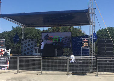SMD3535 Outdoor P10 Full Color Waterproof Rental LED Display Screen, Cabinet Size: 640x640mm supplier